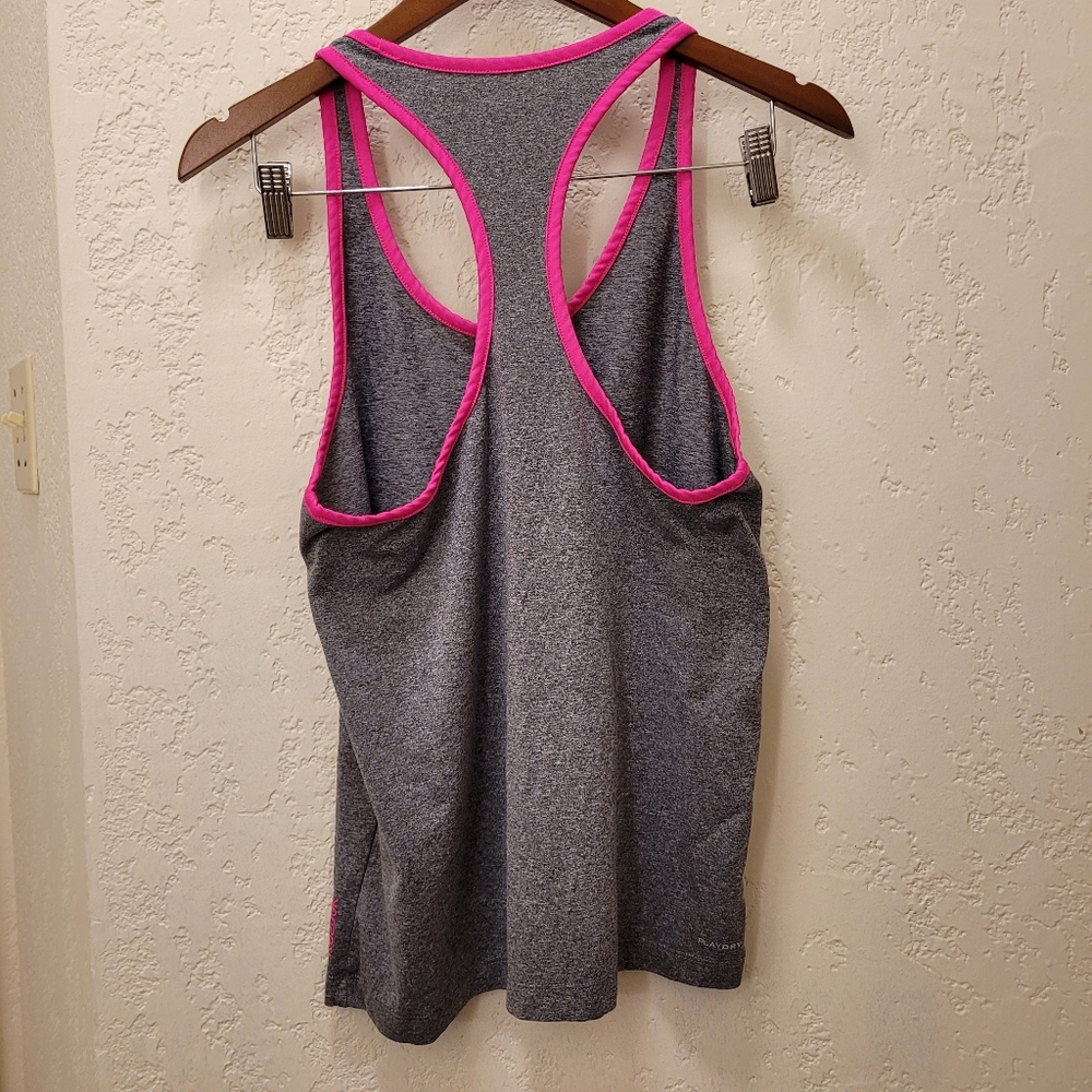 Pink & Gray Reebok PlayDry Workout Tank - Picture 6 of 6